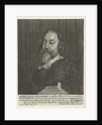 Bust of Simon Paulli by Albert Haelwegh