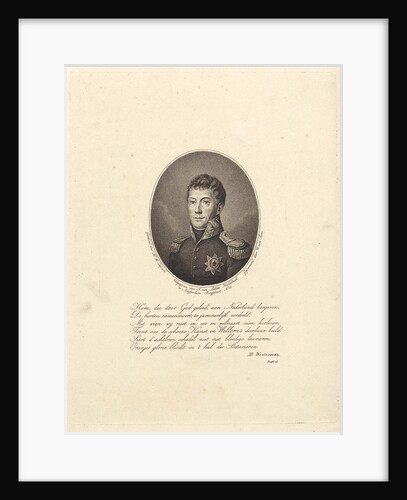 Portrait of Frederick William I (king of the Netherlands) by J. van Ledden Hulsebosch