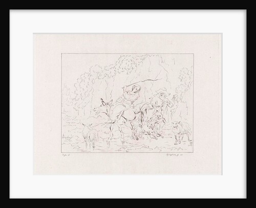 Shepherd and shepherdess by Diederik Jan Singendonck