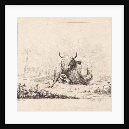 Lying cow by Diederik Jan Singendonck