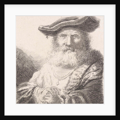 Old man with beret by Diederik Jan Singendonck