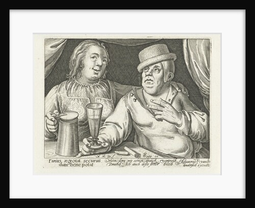 Drinking man and woman by Assuerus van Londerseel