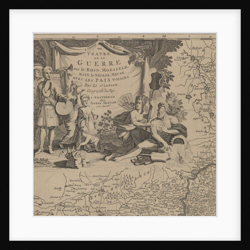 Map of the area east and south of Brussels and the county of Namur by Pieter Mortier