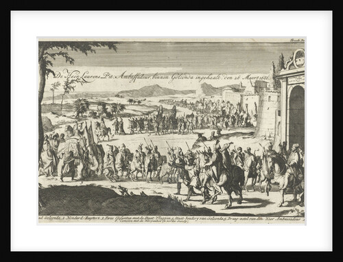 Governor Laurens Pit the Younger received in Golkonda India by Jan Claesz ten Hoorn