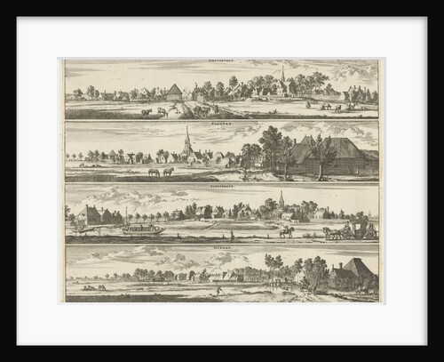 View Amstelveen, Locks, Sloterdijk and Osdorp by Johannes Janssonius van Waesberge II