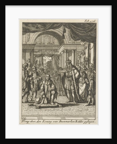 Cornelis Tromp knighted by the King of Denmark by Jacob van Beverwijk
