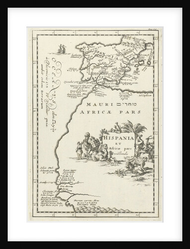 Map of Spain and part of North Africa by Jordaan Luchtmans