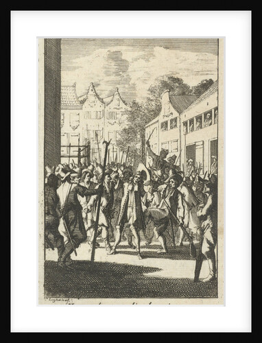 Nicholas Heron Berge attacked on the street, 1672 by Caspar Luyken