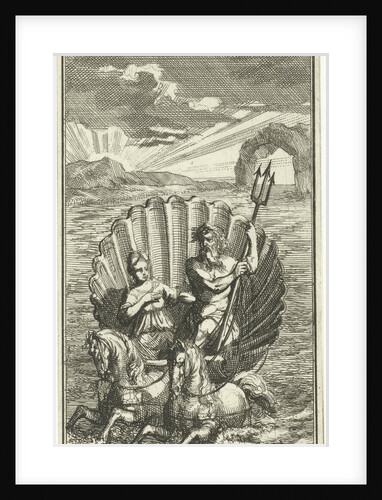 Neptune and Amphitrite on a shell pulled by seahorses by Barent Beeck