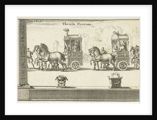 Pictures of Juno and Jupiter in carts driven around by François Halma