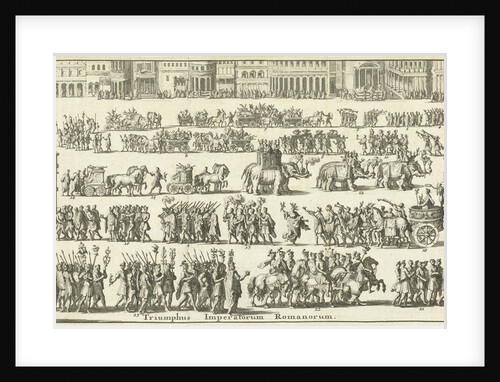 Triumphal procession over a square by François Halma