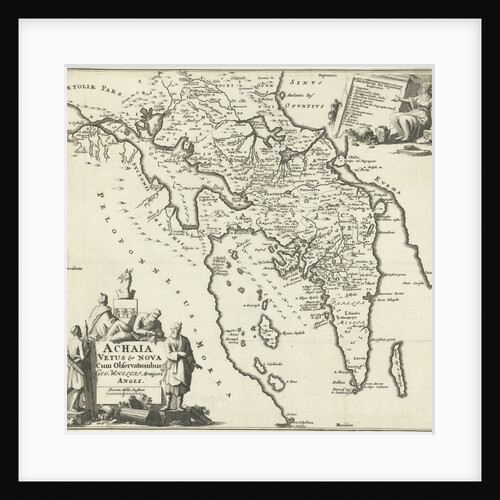 Map of Achaea by Joannes Wolters