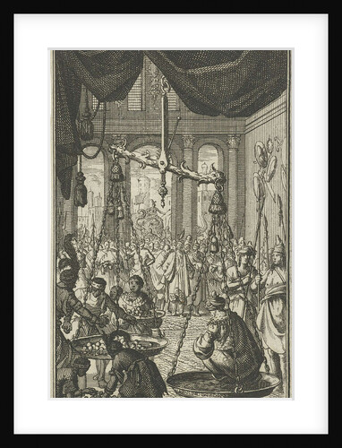 King of Delhi weighed on his birthday by Charles Angot