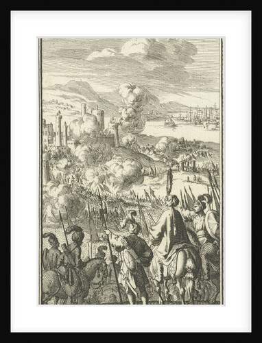 Rhodes besieged by the Turks by Charles Angot
