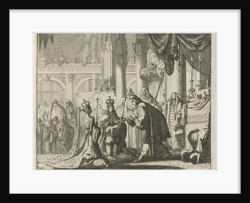 Coronation of William III and Mary II, 1689 by Jurriaen van Poolsum