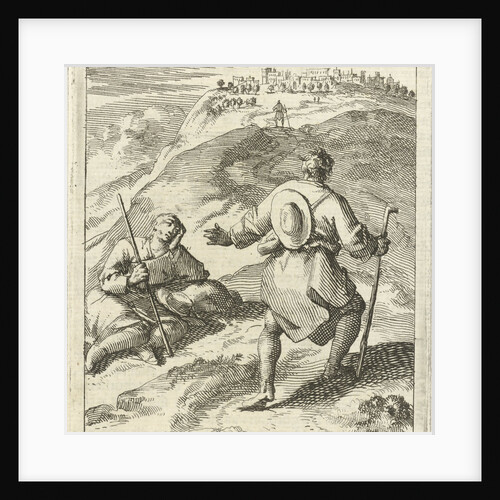 Pilgrim meets another pilgrim by Pieter Arentsz II