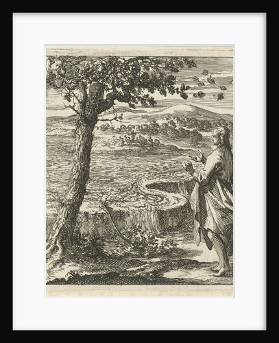 A man is witnessing a dike breach by Pieter Arentsz II