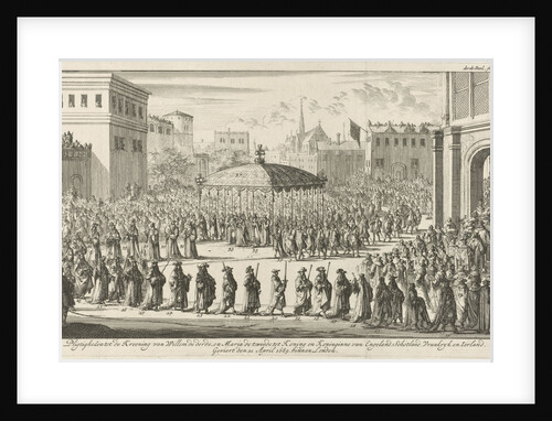 Coronation Procession of William III, 1689 by Jan Claesz ten Hoorn