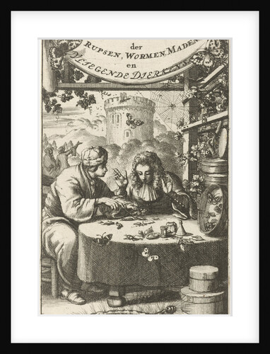 Scholars studying insects by Jan Claesz ten Hoorn