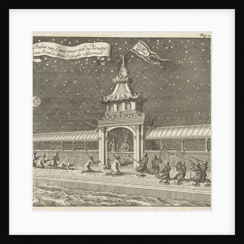 King of Siam (Thailand) observes the lunar eclipse from his palace by Aart Dircksz Oossaan