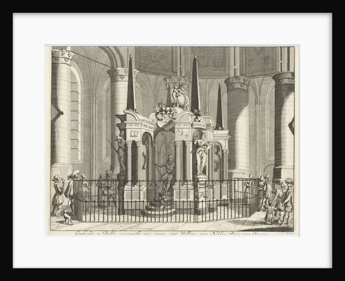 The tomb or mausoleum of William of Orange in the New Church in Delft by Jan Luyken