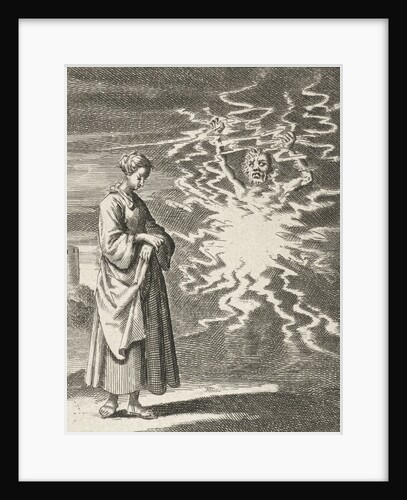 Woman walks quietly past Satan by Pieter Arentsz II