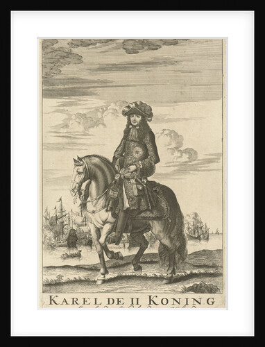 Equestrian Portrait of Charles II, King of England by Jan Claesz ten Hoorn