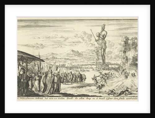 Three young men in the fiery furnace by Jan Luyken