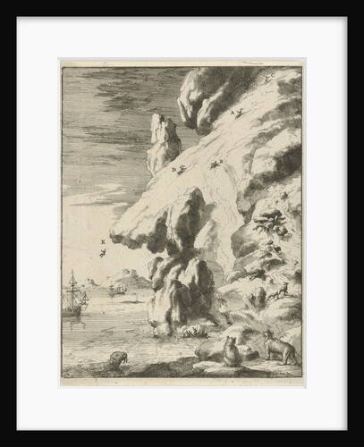 Mariners slip off an iceberg by Jan Luyken