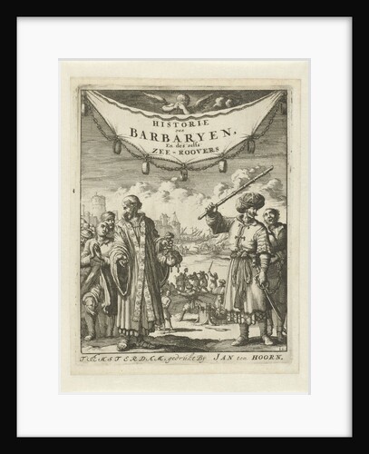 Turk and clergy with slaves by Jan Claesz ten Hoorn