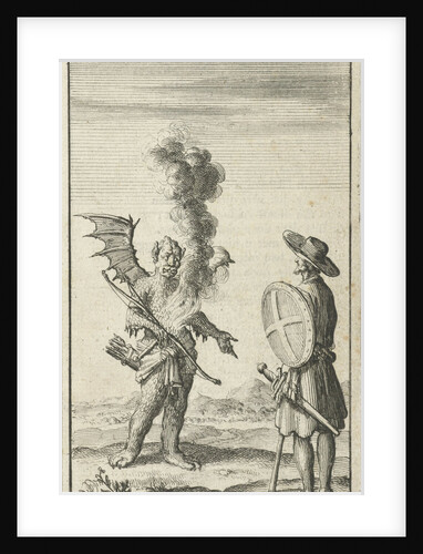 Christian with Apollyon by Johannes Boekholt