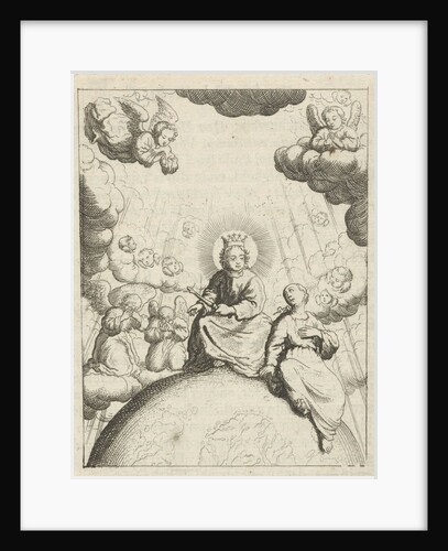 Christ and the personified soul surrounded by angels by Pieter Arentsz II