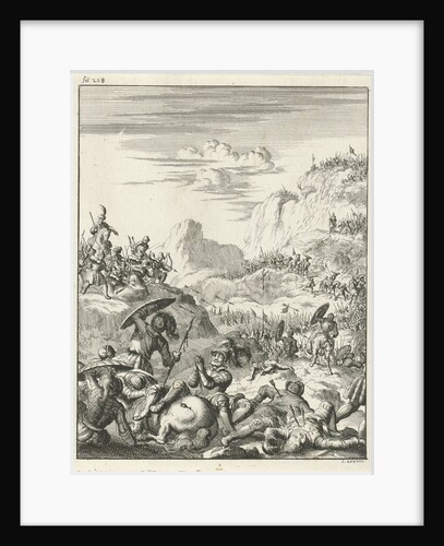 Army of the Emperor Conrad III betrayed and in the mountains raided by the Saracens by Timotheus ten Hoorn