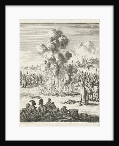 Priest examines the authenticity of the iron found from the spear of Longinus by Jan Luyken