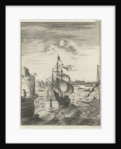 Ships sailing in Tripoli by Jan Luyken