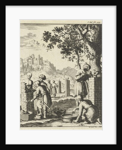 Thieves and swindlers punishment bricked by Jan Luyken
