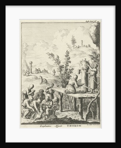 Laplanders worship God Thoron by Jan Luyken