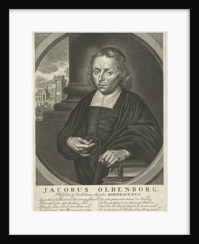 Portrait of James Oldenburg, pastor by Hermanus Neuspitzer