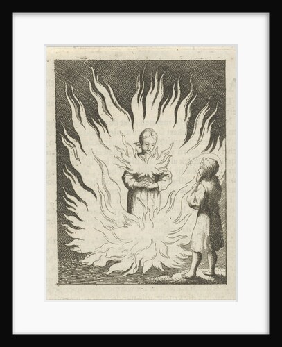 Christ beholds the personified soul surrounded by flames by Pieter Arentsz II
