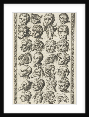 28 cups of humans and animals by Willem Goeree