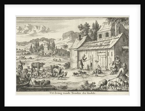 Shepherds donate a tenth of their flock by Jan Luyken
