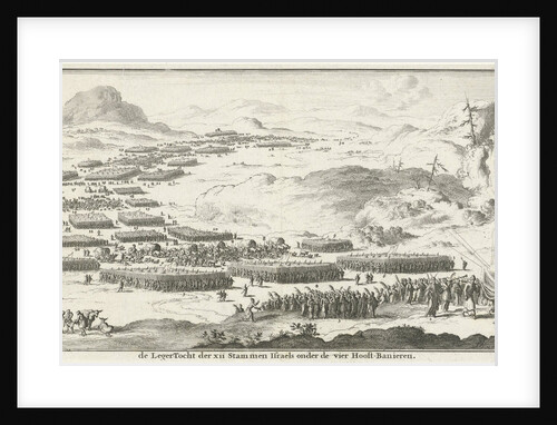 Army tour of the twelve tribes of Israel with the tabernacle by Willem Goeree