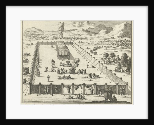 View of the court and the Tabernacle by Willem Goeree