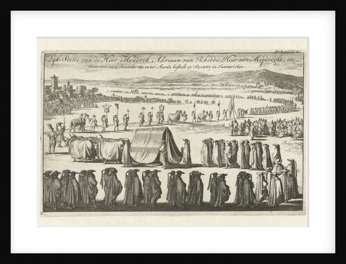 Burial of Hendrik Adriaan van Rheede tot Drakestein by Jan Luyken