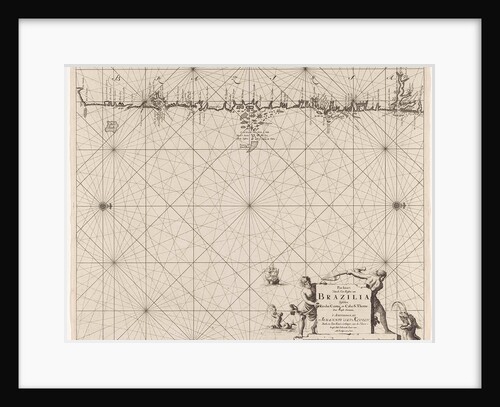 Sea map of part of the coast of Brazil by Johannes van Keulen I