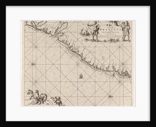 Sea chart of part of the east coast of Brazil by Johannes van Keulen I