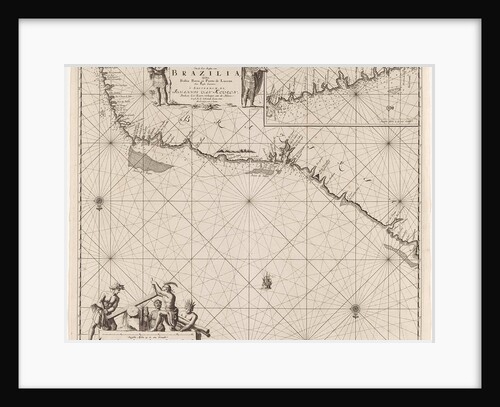 Sea chart of a portion of the northeast coast of Brazil by Anonymous