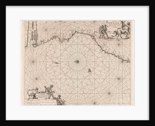Sea chart of the coast of Congo and Angola by unknown
