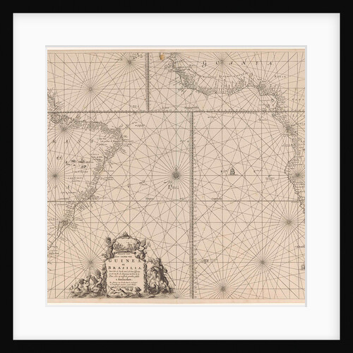 Sea chart of the southern part of the Atlantic coasts of Africa and Brazil by unknown
