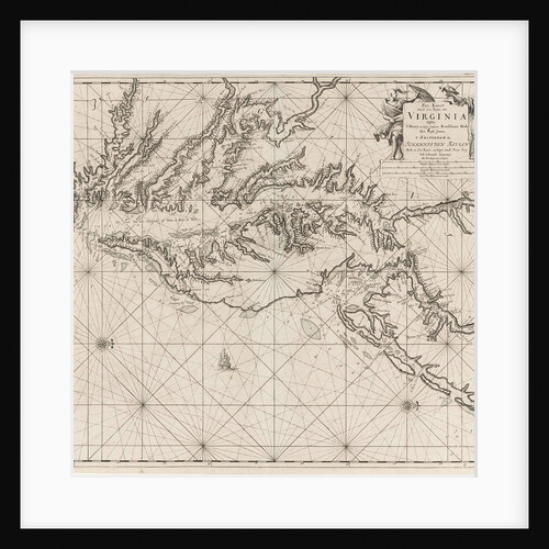 Sea chart of part of the coast of Virginia by Johannes van Keulen I